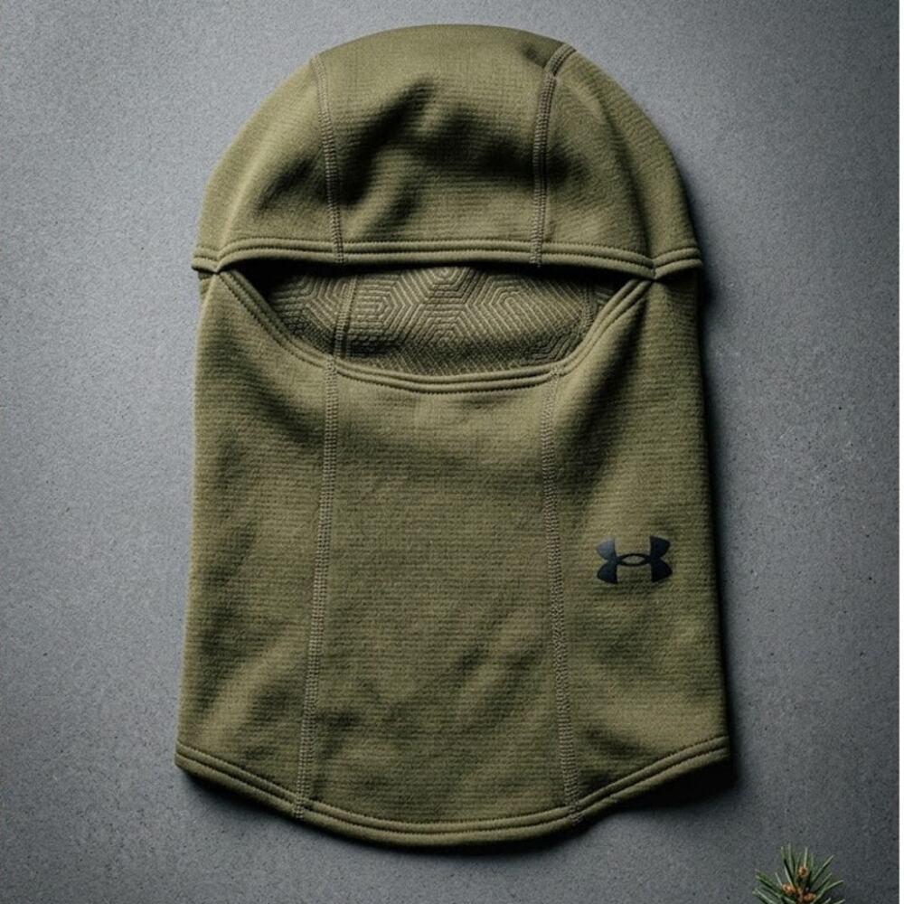 Under Armour ColdGear Infrared Olive Green Balaclava Ski Mask Tactical